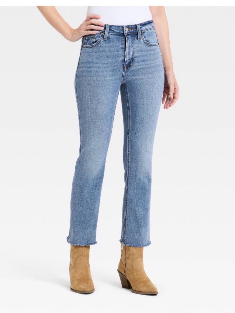 High-Rise kick flare Jeans - medium wash